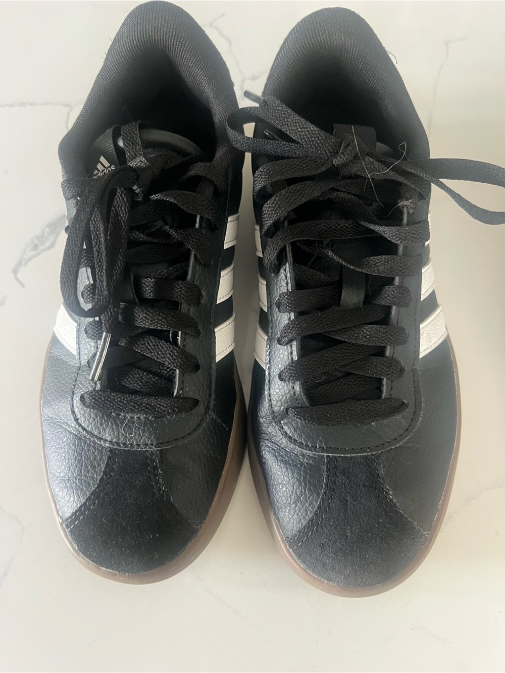 ADIDAS set of 2— Black & White with Gum Sole - Picture 4 of 6
